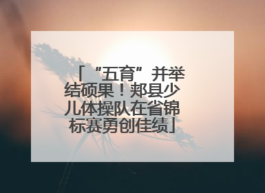 “五育”并举结硕果！郏县少儿体操队在省锦标赛勇创佳绩