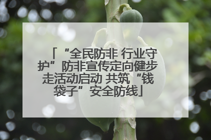 “全民防非 行业守护”防非宣传定向健步走活动启动 共筑“钱袋子”安全防线