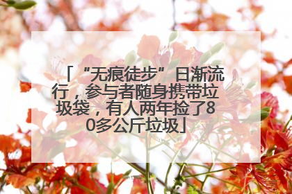 “无痕徒步”日渐流行，参与者随身携带垃圾袋，有人两年捡了80多公斤垃圾