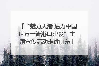 “魅力大港 活力中国·世界一流港口建设”主题宣传活动走进山东