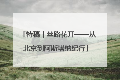 特稿｜丝路花开——从北京到阿斯塔纳纪行