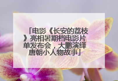 电影《长安的荔枝》亮相暑期档电影片单发布会，大鹏演绎唐朝小人物故事
