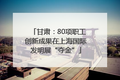 甘肃：80项职工创新成果在上海国际发明展“夺金”