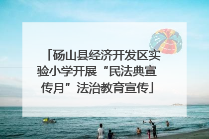 砀山县经济开发区实验小学开展“民法典宣传月”法治教育宣传
