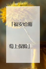 福安给葡萄上保险