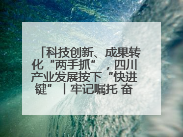 科技创新、成果转化“两手抓”，四川产业发展按下“快进键”丨牢记嘱托 奋力打造两高地两基地一屏障