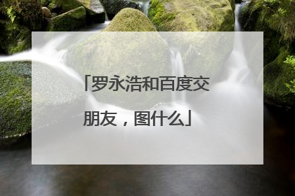罗永浩和百度交朋友，图什么