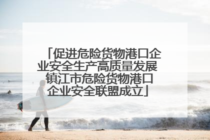 促进危险货物港口企业安全生产高质量发展 镇江市危险货物港口企业安全联盟成立