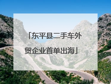 东平县二手车外贸企业首单出海