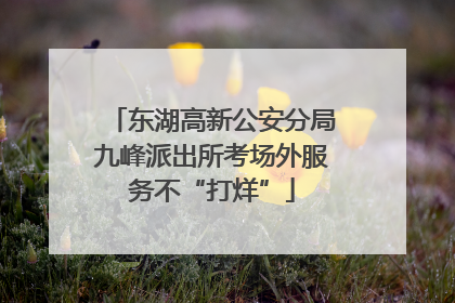 东湖高新公安分局九峰派出所考场外服务不“打烊”