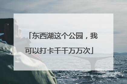 东西湖这个公园，我可以打卡千千万万次