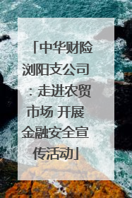 中华财险浏阳支公司：走进农贸市场 开展金融安全宣传活动