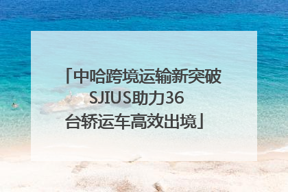 中哈跨境运输新突破 SJIUS助力36台轿运车高效出境