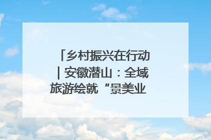 乡村振兴在行动｜安徽潜山：全域旅游绘就“景美业兴民富”新画卷