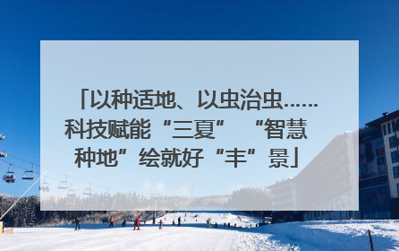 以种适地、以虫治虫……科技赋能“三夏” “智慧种地”绘就好“丰”景