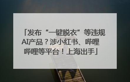 发布“一键脱衣”等违规AI产品？涉小红书、哔哩哔哩等平台！上海出手