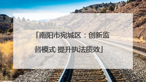 南阳市宛城区：创新监督模式 提升执法质效