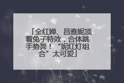 全红婵、昌雅妮顶着兔子特效，合体跳手势舞！“妮红灯组合”太可爱