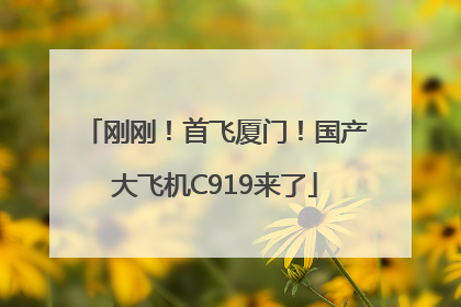 刚刚！首飞厦门！国产大飞机C919来了