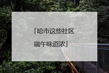哈市这些社区端午味道浓