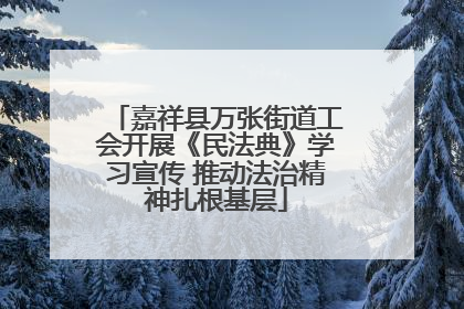 嘉祥县万张街道工会开展《民法典》学习宣传 推动法治精神扎根基层