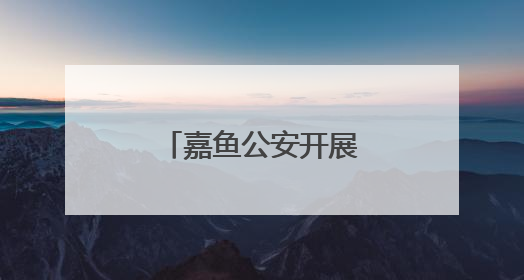 嘉鱼公安开展防范非法金融活动集中宣传