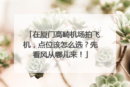 在厦门高崎机场拍飞机，点位该怎么选？先看风从哪儿来！