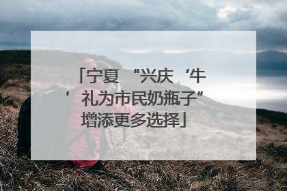 宁夏 “兴庆‘牛’礼为市民奶瓶子”增添更多选择