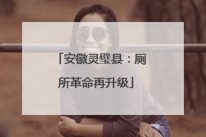 安徽灵璧县：厕所革命再升级