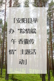 安阳县举办“粽情端午 香囊传情”主题活动