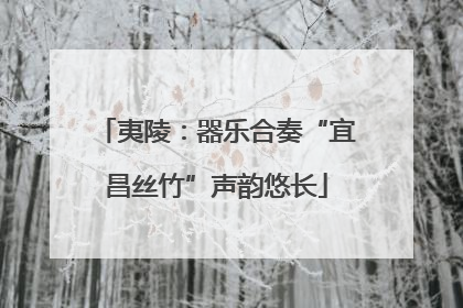 夷陵：器乐合奏“宜昌丝竹”声韵悠长