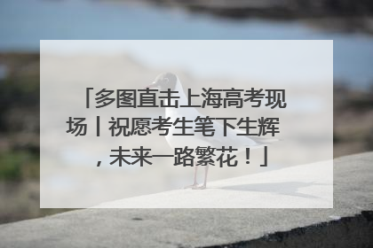 多图直击上海高考现场丨祝愿考生笔下生辉，未来一路繁花！