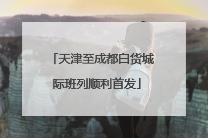 天津至成都白货城际班列顺利首发