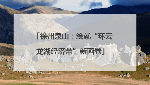 徐州泉山：绘就“环云龙湖经济带”新画卷