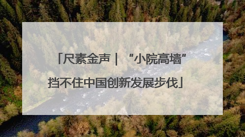 尺素金声｜“小院高墙”挡不住中国创新发展步伐