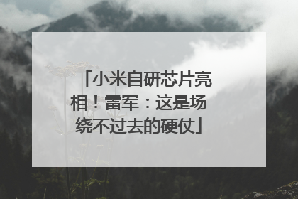 小米自研芯片亮相！雷军：这是场绕不过去的硬仗