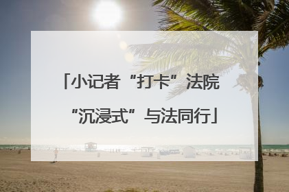 小记者“打卡”法院 “沉浸式”与法同行