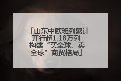山东中欧班列累计开行超1.18万列 构建“买全球、卖全球”商贸格局