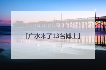 广水来了13名博士