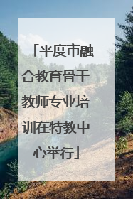平度市融合教育骨干教师专业培训在特教中心举行