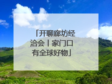 开聊廊坊经洽会丨家门口有全球好物