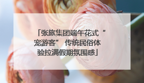 张旅集团端午花式“宠游客” 传统民俗体验拉满假期氛围感