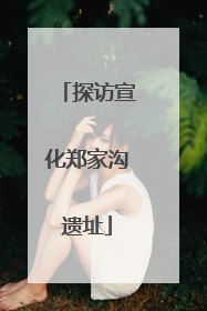 探访宣化郑家沟遗址