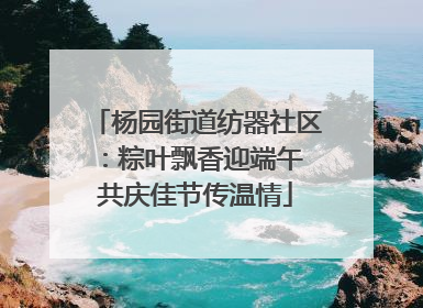 杨园街道纺器社区：粽叶飘香迎端午 共庆佳节传温情