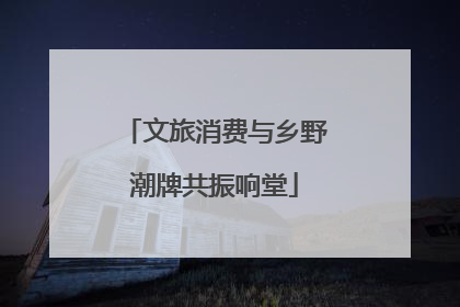 文旅消费与乡野潮牌共振响堂