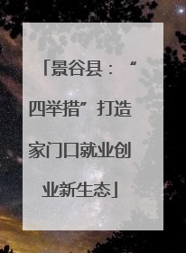 景谷县：“四举措”打造家门口就业创业新生态
