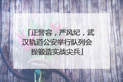 正警容，严风纪，武汉轨道公安举行队列会操锻造实战尖兵