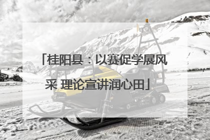 桂阳县：以赛促学展风采 理论宣讲润心田