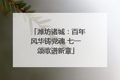 潍坊诸城：百年风华铸党魂 七一颂歌谱新章