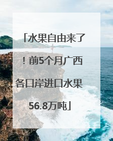 水果自由来了！前5个月广西各口岸进口水果56.8万吨